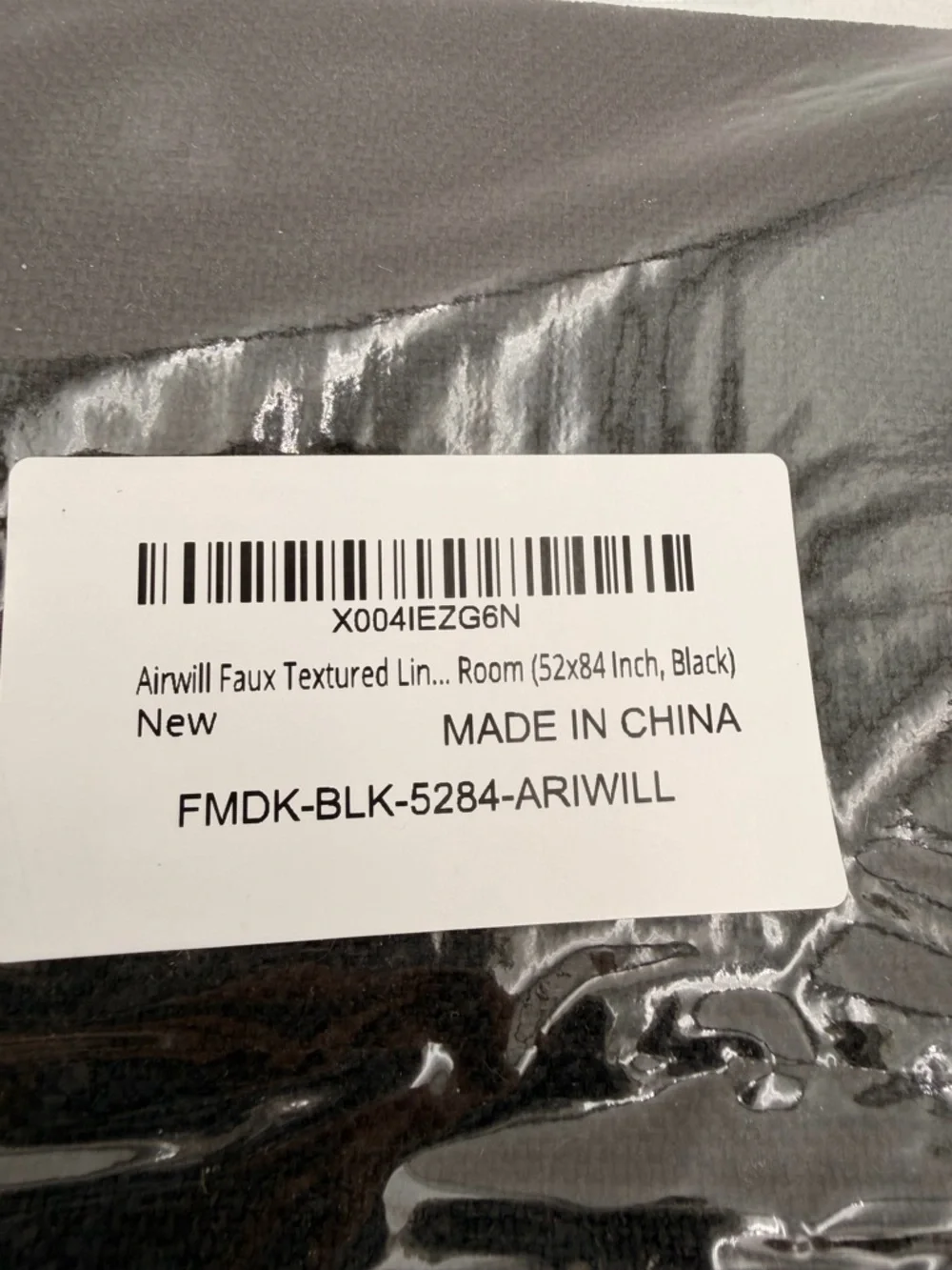 Airwill Blackout Curtains - Black 52” X 84”